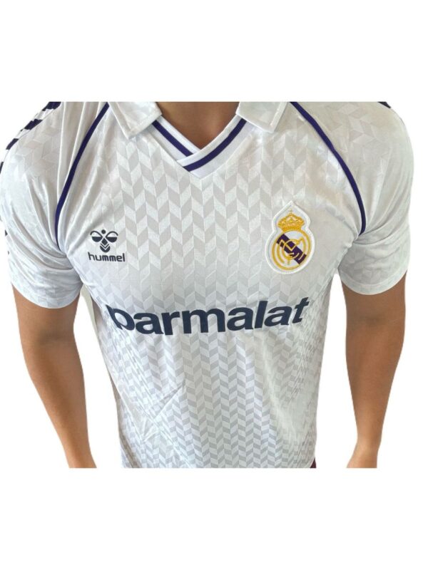Real Madrid Home Retro Jersey 1987 Hugo Sanchez, 9 - Image 2