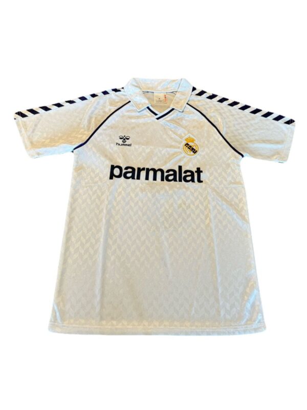 Real Madrid Home Retro Jersey 1987 Hugo Sanchez, 9 - Image 4