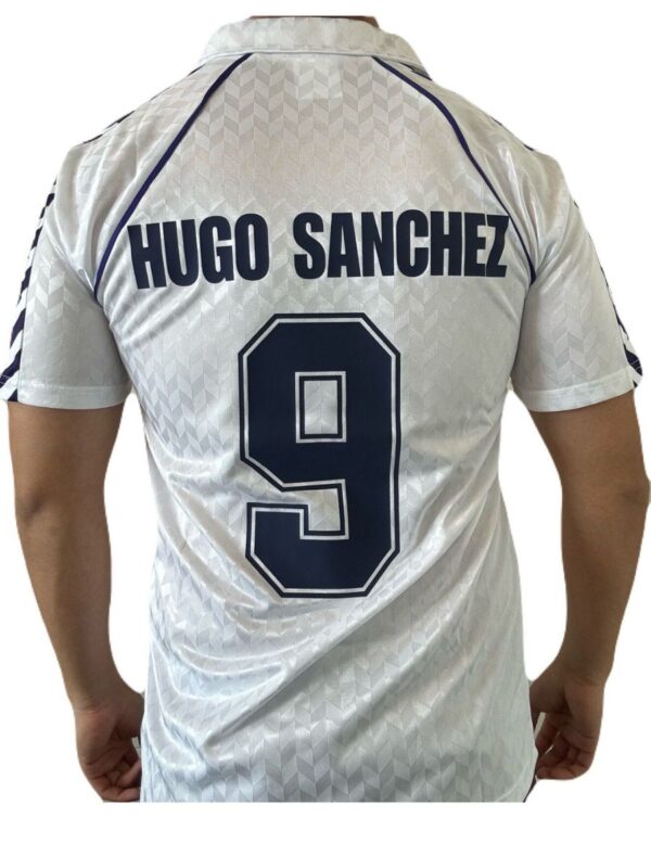 Real Madrid Home Retro Jersey 1987 Hugo Sanchez, 9 - Image 3